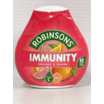 Robinsons Immunity Benefit Squash Drops – Orange & Guava | Vitamin B6 & Zinc | 66ml (Pack of 6) | On-the-Go Hydration