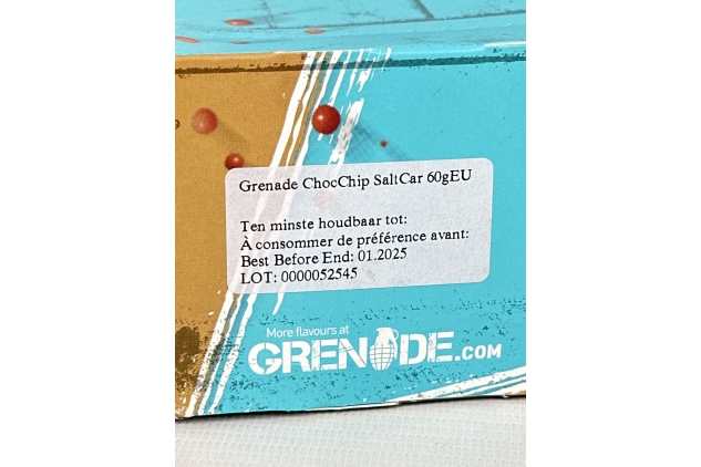 Grenade High Protein, Low Sugar Bar | Chocolate Chip Salted Caramel | 12 X 60g