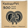 Dog Poo Bags, 300 Count | Biodegradable Compostable Waste Bag Refill Rolls for Dogs, Leak Proof, Extra Thick, Scented, Dispenser Included, Black