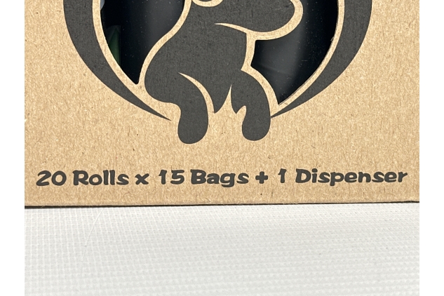 Dog Poo Bags, 300 Count | Biodegradable Compostable Waste Bag Refill Rolls for Dogs, Leak Proof, Extra Thick, Scented, Dispenser Included, Black