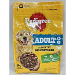 PEDIGREE Dog Complete Dry Food with Poultry & Vegetables | Adult Dogs | 3kg