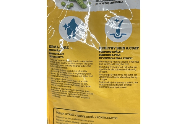 PEDIGREE Dog Complete Dry Food with Poultry & Vegetables | Adult Dogs | 3kg