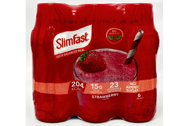 SlimFast Strawberry Meal Replacement Shake 6 x 325ml