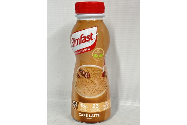 SlimFast Ready To Drink Shake, Cafe Latte Flavour, 325 ml (Pack of 6)
