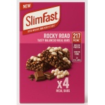 SlimFast Rocky Road Meal Bars – 4 × 60g – High Protein, Low Calorie Snack – Supports Weight Loss & Meal Replacement