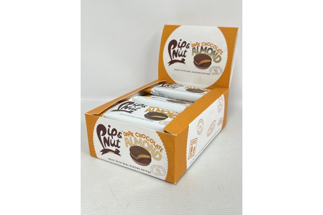 Pip & Nut Dark Chocolate Almond Butter Cups – 15 Pack (2 Cups per Pack) | Vegan, Gluten-Free, Natural Almond Butter, No Palm Oil, High Fibre Snack