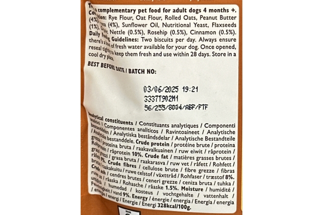 Lily’s Kitchen Breaktime Biscuits Dog Treats with Peanut Butter & Banana – Natural Ingredients – 8 x 80g
