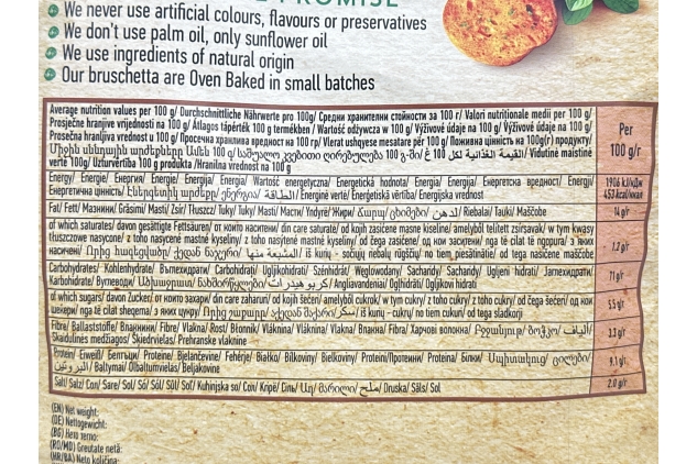 Maretti Bruschetta Chips Tomato & Olives & Oregano Flavour 150g | Oven-Baked Crispy Vegetarian Snack Bites (Pack Of 2)