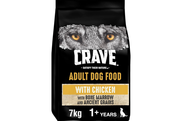 Crave Chicken, Marrow & Grains – 7kg Bag, Premium High-Protein, Grain-Free Dry Dog Food