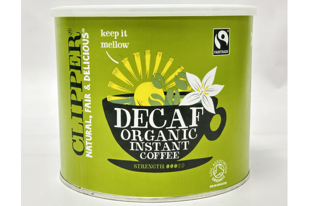 Clipper Organic Decaf Instant Coffee | Fairtrade Medium Roast Arabica | 500g Tin