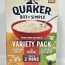 Quaker Oat So Simple Variety Pack Porridge – 54 Sachets, Flavours: Golden Syrup, Original, Apple & Blueberry | Winter Essential
