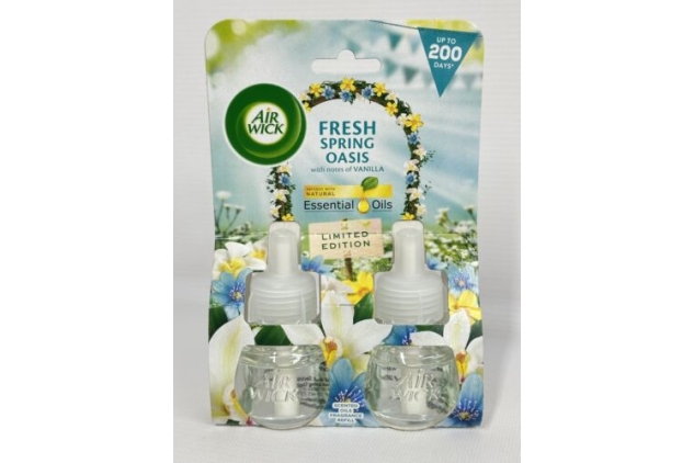 Air Wick Plug-In Refills – Fresh Spring Oasis – 6 x 19ml | Up to 600 Days | DAMAGED OUTER PACKAGING