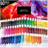 Acrylic Paint Set - 60 Paints for Canvas, Wood, Ceramic & Fabric – Non-Toxic, Vibrant Pigments for Beginners, Students and Professional Artists - Art Craft Supplies | Birthday Present Gift