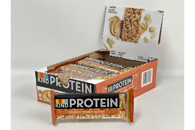 KIND Protein Bars Snack | Crunchy Peanut Butter Flavour | 12 x 50g