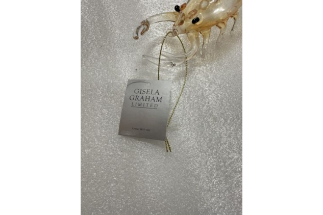 Anthropologie Shrimp Christmas Tree decoration Gisela Graham Limited Rare
