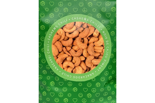 Organic Roasted Cashew Nuts CHILLI Flavour 800g