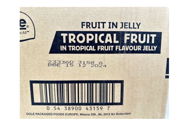 Dole TROPICAL FRUIT Jelly Pots 20 x 123g