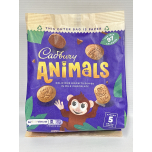 Cadbury Animals Mini Biscuits, 99.5g | Approx 5 Snack Packs