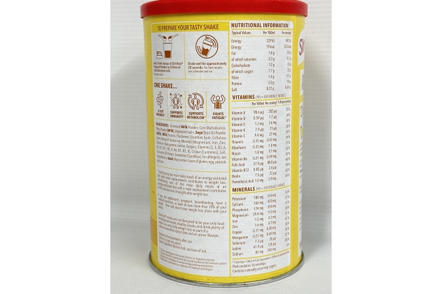 SlimFast Meal Replacement Shake for Weight Loss & Balanced Diet, Vitamins and Minerals, Low Calorie, High Protein, Banana Flavour, 16 servings, 584 g