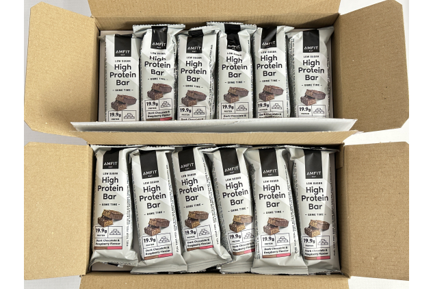 Low Sugar High Protein Bars, DARK CHOCOLATE RASPBERRY Flavour, 60g, Pack of 24