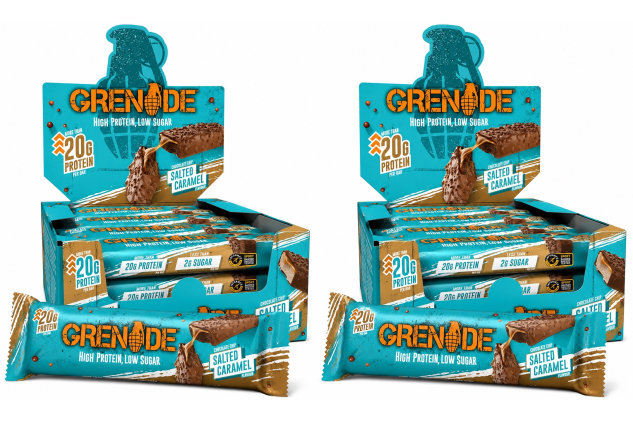 Grenade High Protein Low Sugar Bar Chocolate Chip Salted Caramel 24 x 60g