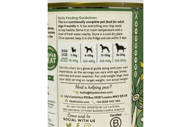 Lily’s Kitchen Lamb Hotpot Wet Dog Food – Natural Grain-Free Complete Meal | 6 x 400g Tins
