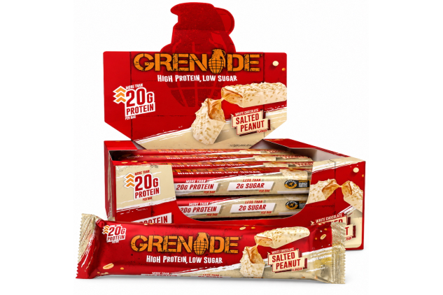 Grenade Whey Protein Bar White Chocolate Salted Peanut | 12 x 60g