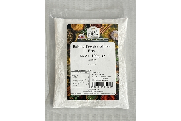 Gluten-Free Baking Powder 100g – Ideal for Cakes, Biscuits & Pastries