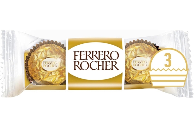 Ferrero Rocher Chocolate, 3 Balls, 37.5g