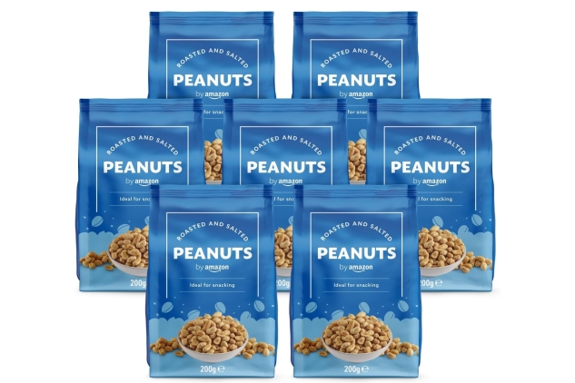 Roasted and Salted Peanuts, 1.4kg (7 Packs of 200 g)