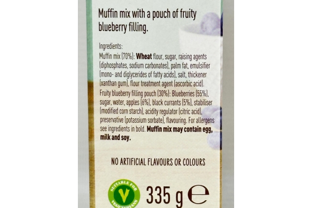Betty Crocker Low Fat Blueberry Muffin Mix – 6 x 335g Packs, Perfect for Baking Delicious Muffins with Fewer Calories