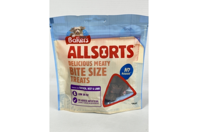 Bakers Allsorts Dog Treats – Chicken, Beef & Lamb Flavour, 98g (Pack of 6), Tasty Treats for Your Dog