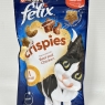 Felix Crispies Cat Treats – Beef & Chicken Flavour, 45g (Pack of 8), Crunchy and Delicious Treats for Cats