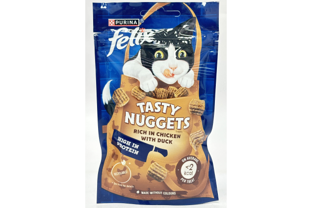 Felix Tasty Nuggets Cat Treats Chicken & Duck | 8 x 50g Packs
