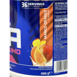 BCAA Power Punch Energy – Mango Orange Flavour | EAA & BCAA Blend with Caffeine | Intra-Workout Supplement | 400g (36 Servings) USN