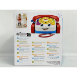 Fisher-Price Chatter Telephone Pull Toy – Classic Pretend Phone with Rotary Dial and Wheels for Toddlers, Ages 1+ (Model FGW66)