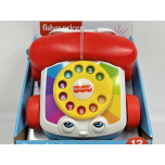 Fisher-Price Chatter Telephone Pull Toy – Classic Pretend Phone with Rotary Dial and Wheels for Toddlers, Ages 1+ (Model FGW66)