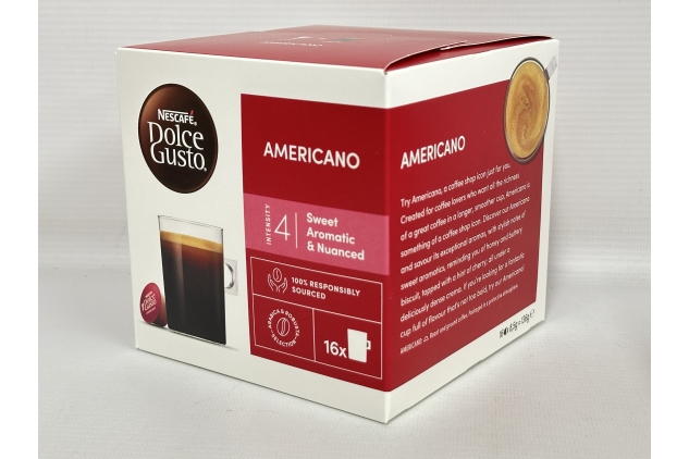 Nescafé Dolce Gusto Americano Coffee Pods – 48 Capsules (3 × 16 Packs) – Smooth & Rich Medium Roast – Compatible with Dolce Gusto Machines