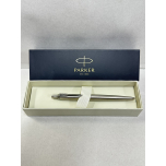 Parker Jotter Ballpoint Pen Stainless Steel with Chrome Trim, Medium Point Blue Ink Gift Box