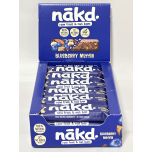 nākd Blueberry Muffin Raw Fruit & Nut Bars | Vegan Gluten Free Snack | 18 x 35g