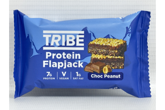 TRIBE 3-Layered Protein Flapjacks – Choc Peanut – 12 x 50g | Vegan & Gluten-Free