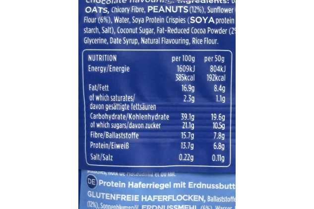 TRIBE 3-Layered Protein Flapjacks – Choc Peanut – 12 x 50g | Vegan & Gluten-Free