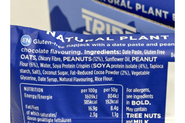 TRIBE 3-Layered Protein Flapjacks – Choc Peanut – 12 x 50g | Vegan & Gluten-Free