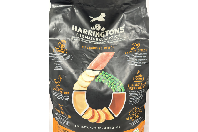 Harringtons Just 6 Grain-Free Hypoallergenic Chicken & Veg Dog Food 12kg – With Fresh Baked Bites (Packaging May Vary)