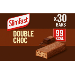 SlimFast Snack Bars | Double Choc Flavour | Low-Calorie & High-Protein | 30 x 26g