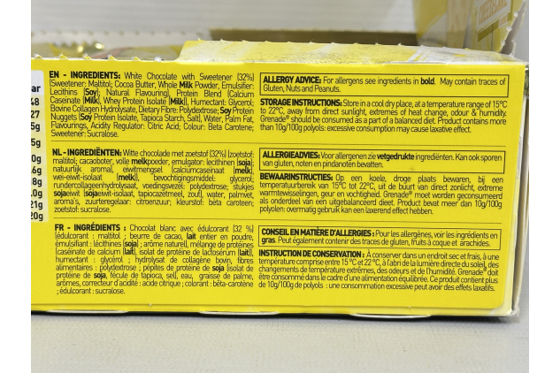 Grenade High Protein Bar – Lemon Cheesecake (12x60g) | Low Sugar, High Protein Snack