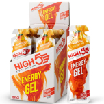 HIGH5 Energy Gels – Fast-Acting Sports Fuel for Running & Cycling – Natural Fruit Juice, Caffeine-Free (MANGO, 20 x 40g)