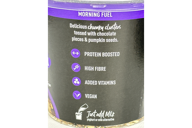 FUEL10K Chocolate Loaded Granola Pot, High in Protein & Fibre, 70 g (Pack of 12)