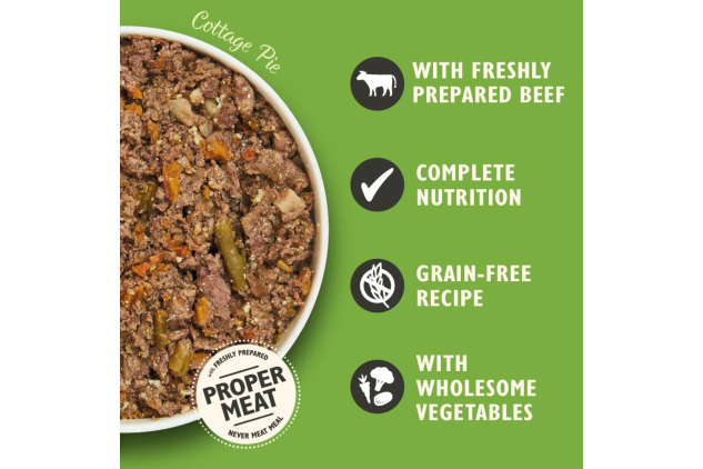 Lily’s Kitchen Natural Adult Wet Dog Food – Cottage Pie Grain-Free Recipe, 10 x 150g Trays