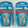 Compeed Blister Plasters Mixed Size (5 Plasters x 2 Packs) - Instant Pain Relief & Fast Healing
